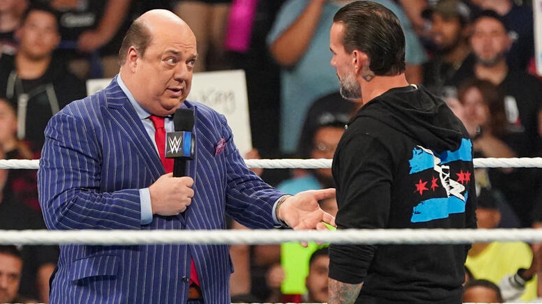 Paul Heyman talking to CM Punk