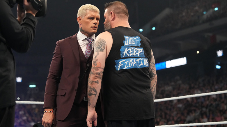 Cody Rhodes and Kevin Owens face off