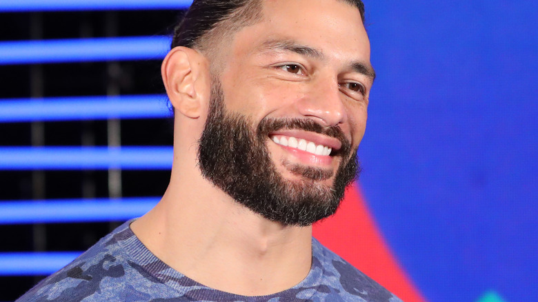 Roman Reigns smiling