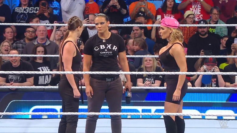 The three women in the ring