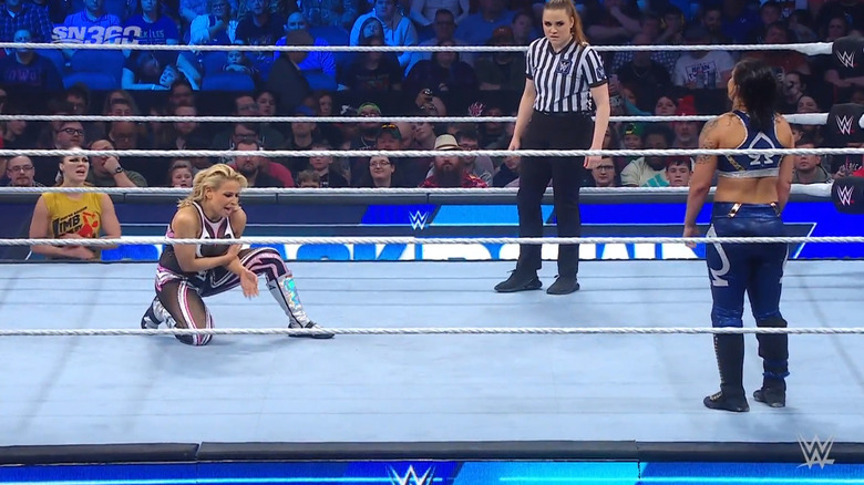 Baszler and Natalya in the ring