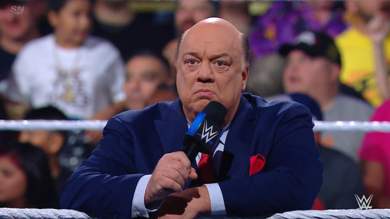 Heyman in the ring