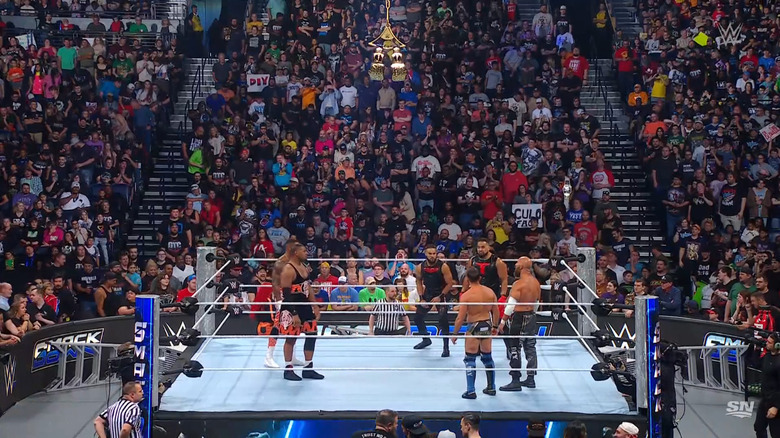 The six men in the ring