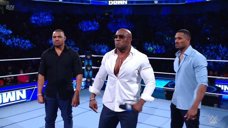 Lashley and The Profits in the ring