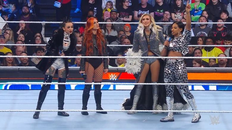 The four women in the ring