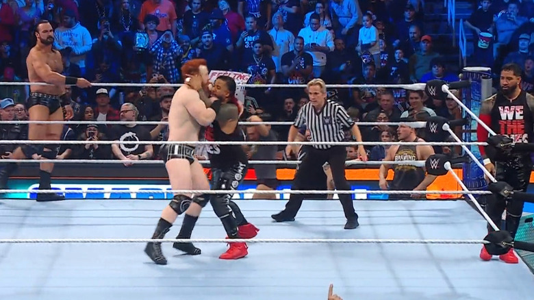 Sheamus and Jimmy locking up