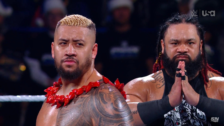 Sikoa and Jacob Fatu in the ring