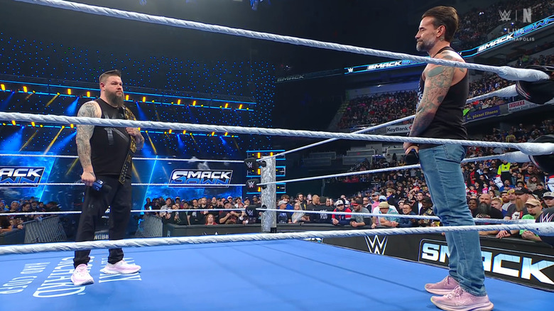 Owens and Punk in the ring