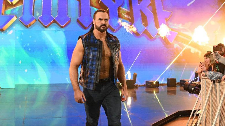 Drew McIntyre entering the arena on 