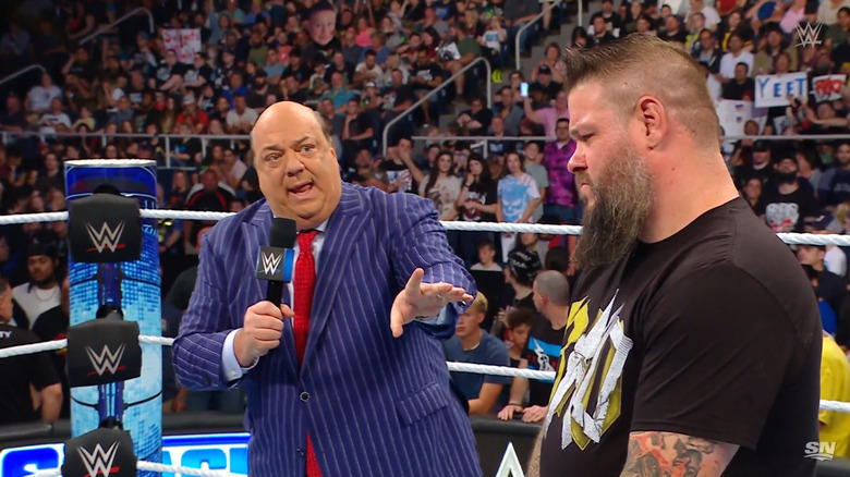 Owens and Heyman in the ring
