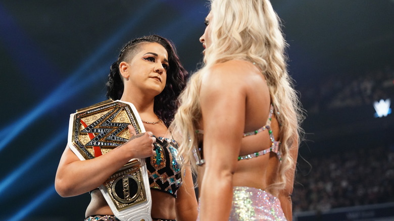 Bayley facing off with Tiffany Stratton