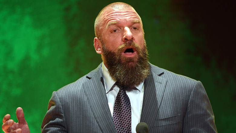 Triple H speaking