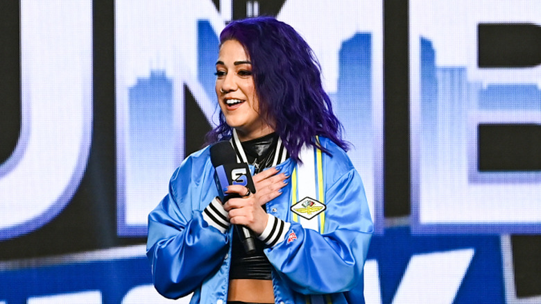 Bayley at the Royal Rumble kickoff event