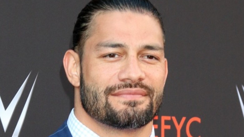 Roman Reigns at a press event 