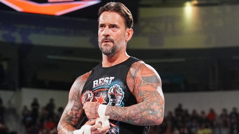 CM Punk looking mean