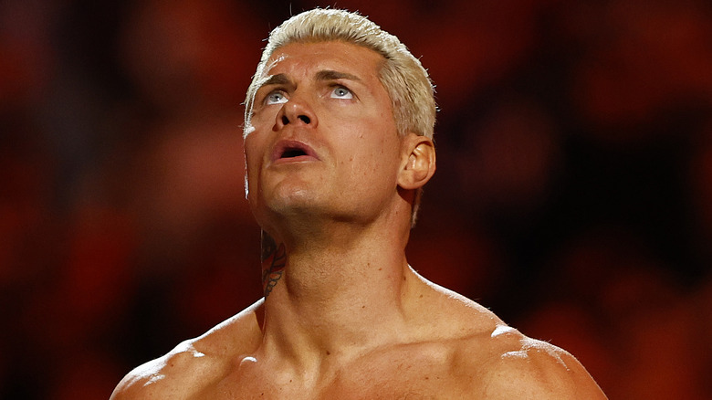 Cody Rhodes looking up