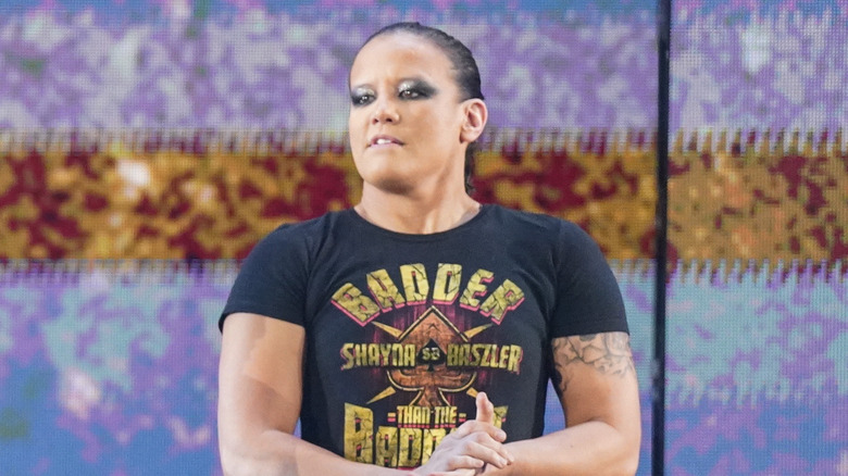 Shayna Baszler getting warmed up