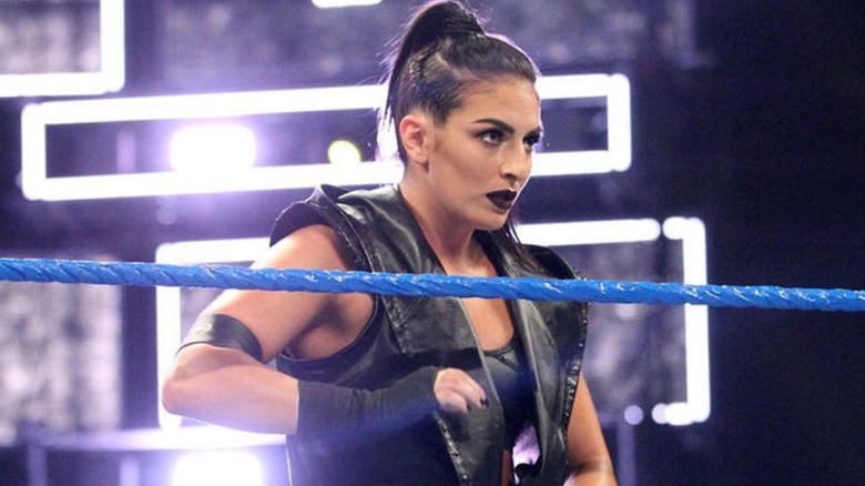 Sonya Deville ahead of her match with Charlotte Flair on "WWE SmackDown"