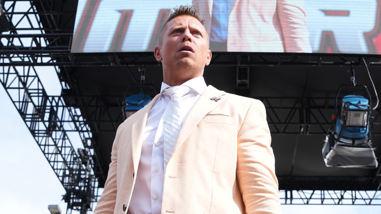 The Miz caught off guard by something he sees in the distance