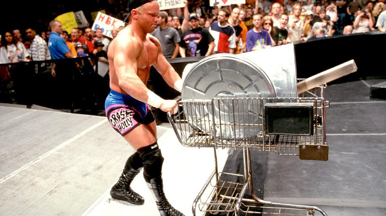 Crash Holly comes bearing weapons