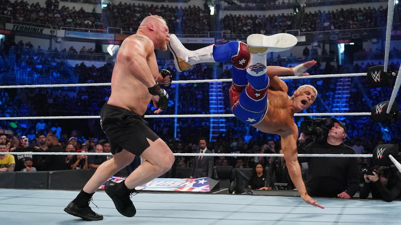 Cody Rhodes wrestles Brock Lesnar 