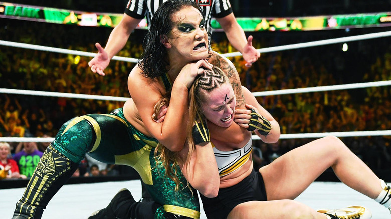 Shayna Baszler wrestles Ronda Rousey