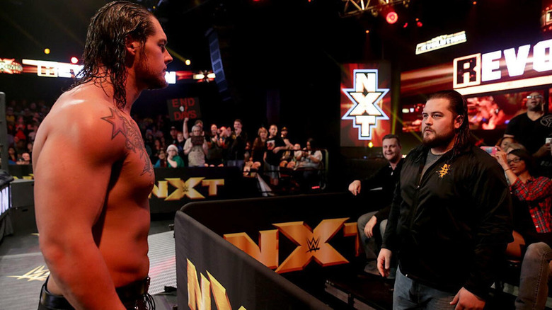 Baron Corbin and Bull Dempsey at NXT TakeOver: R-Evolution