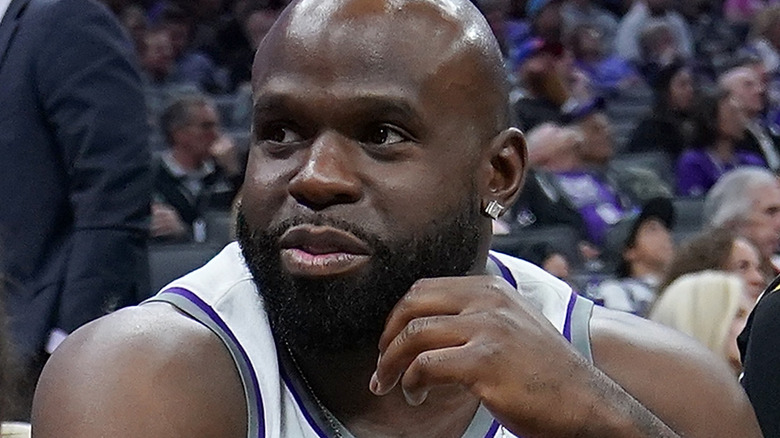 Apollo Crews at basketball game