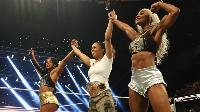 Bianca Belair, Kelani Jordan, and Jade Cargill