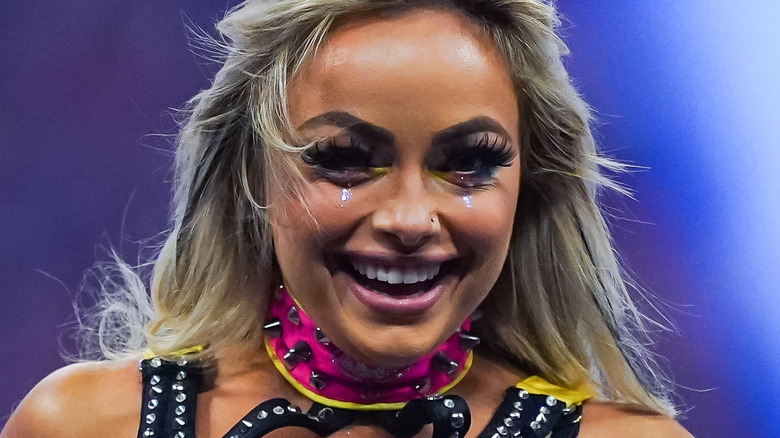 Liv Morgan smiling inside the ring 