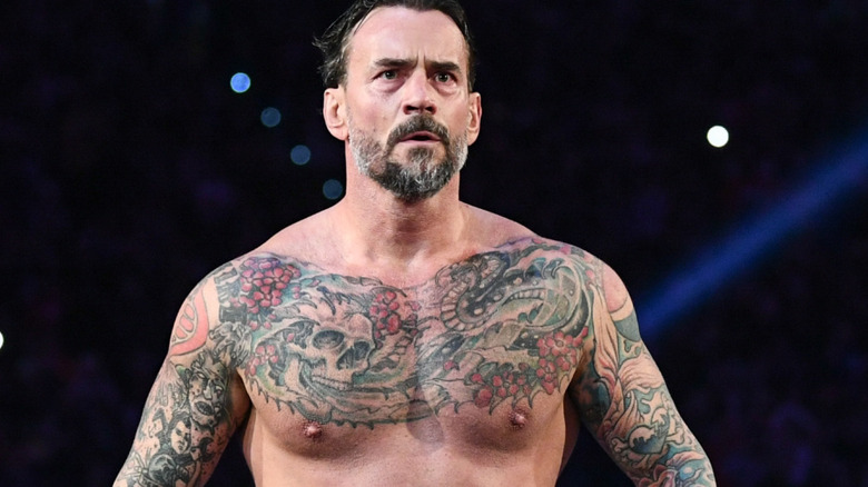 CM Punk jacked to the gills