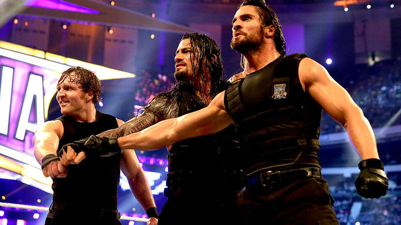 The Shield touch fists