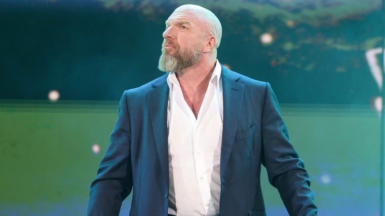 Triple H making his entrance on WWE television