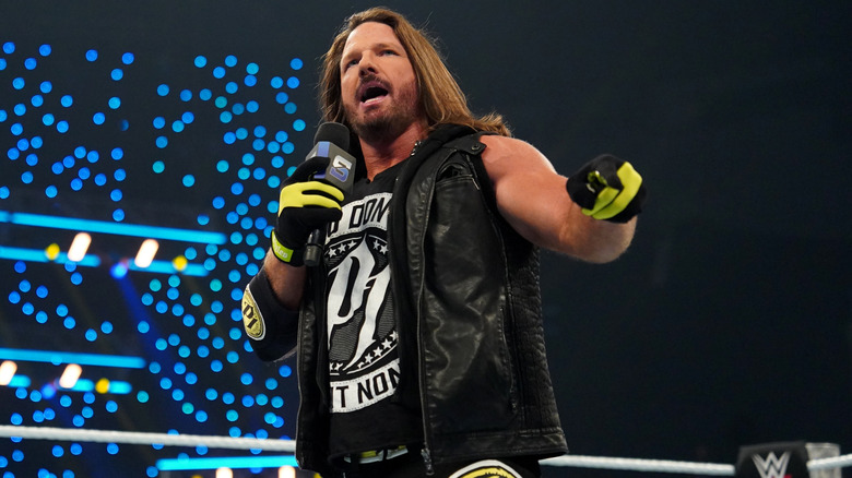 AJ Styles cuts a promo on WWE SmackDown