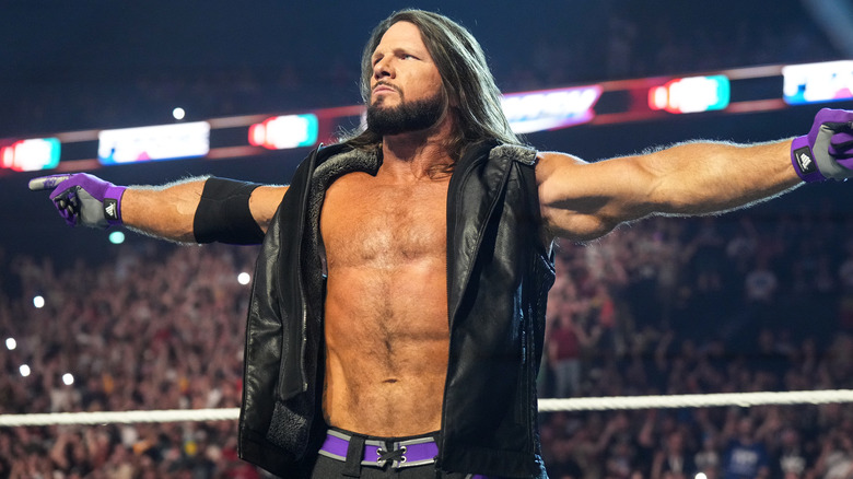 AJ Styles in the ring