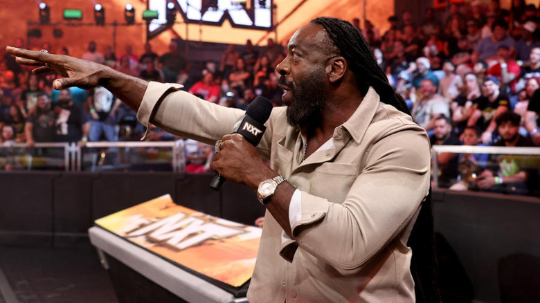 Booker T cuts a promo in "WWE NXT"