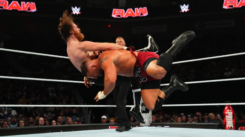 Bron Breakker spears Sami Zayn