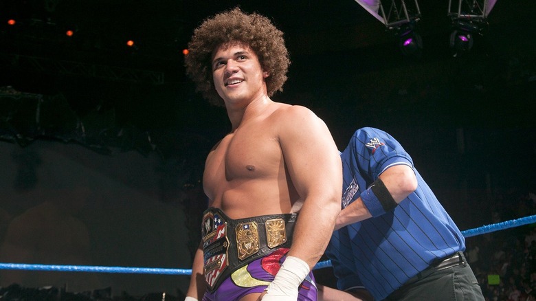 Carlito during his original run with the WWE United States Championship