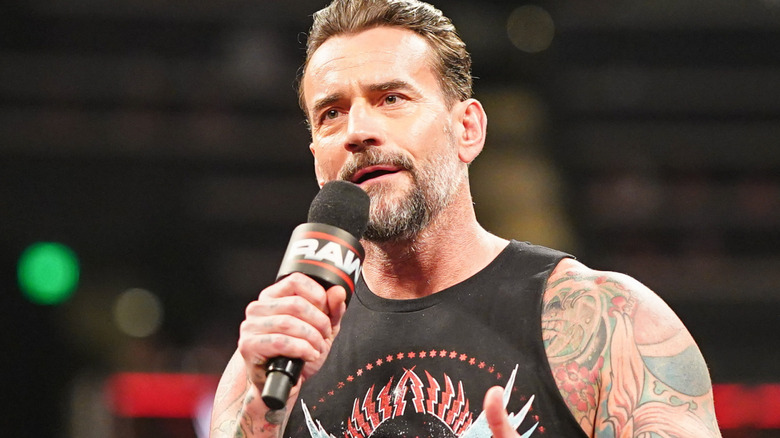 cm punk cutting a promo