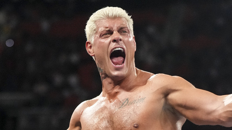 Cody Rhodes screams very loudly