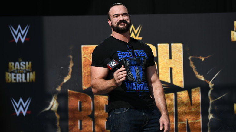 Drew McIntyre on stage