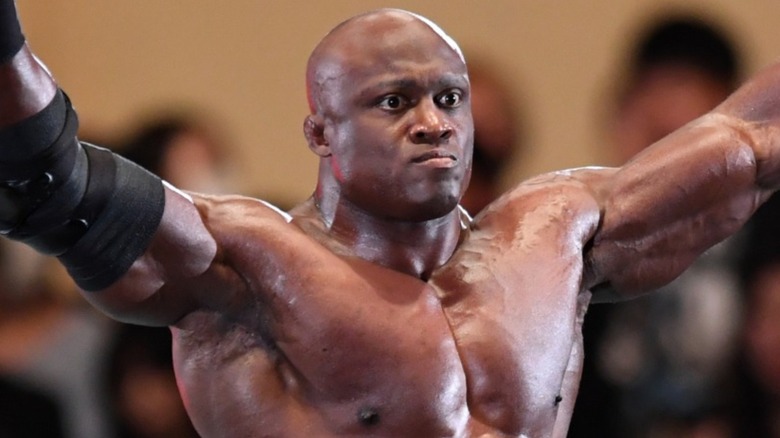 Bobby Lashley posing