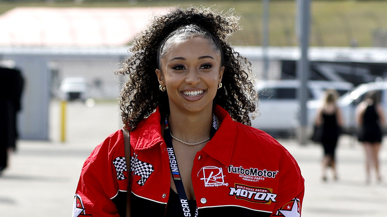 Kelani Jordan at a Nascar event