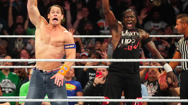 John Cena and R-Truth in the ring