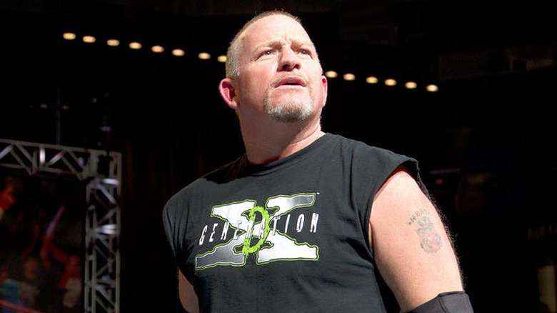 Road Dogg wearing a DX t-shirt