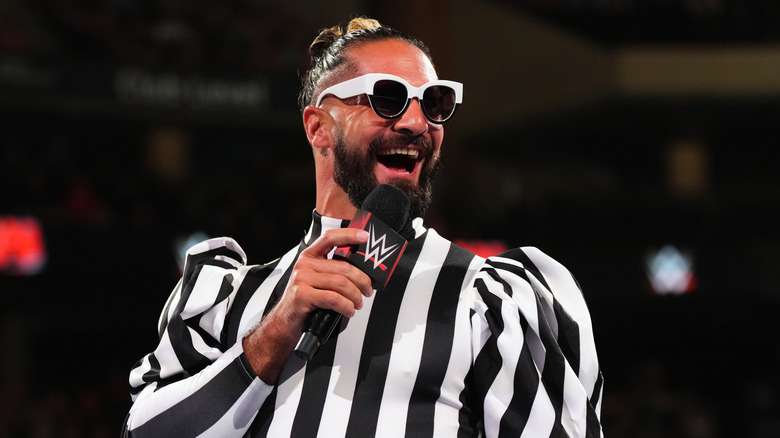 Seth Rollins in ridiculous ref gear