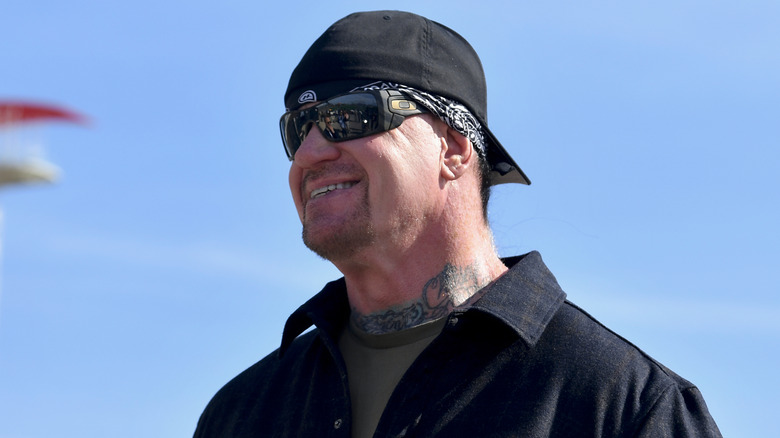 The Undertaker smiling