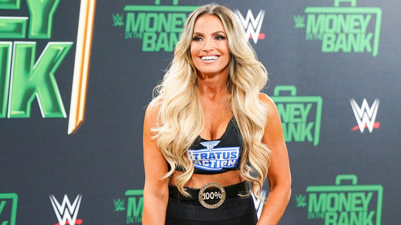 Trish Stratus smiling