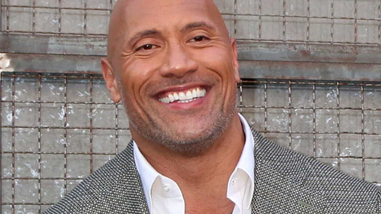 The Rock smiling