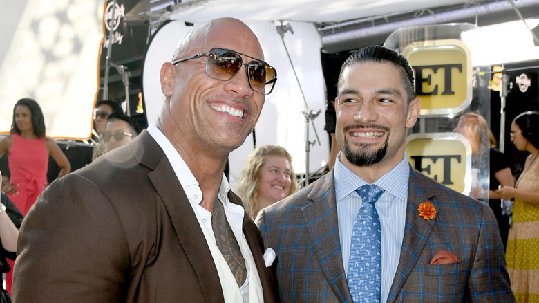 Dwayne Johnson and Roman Reigns